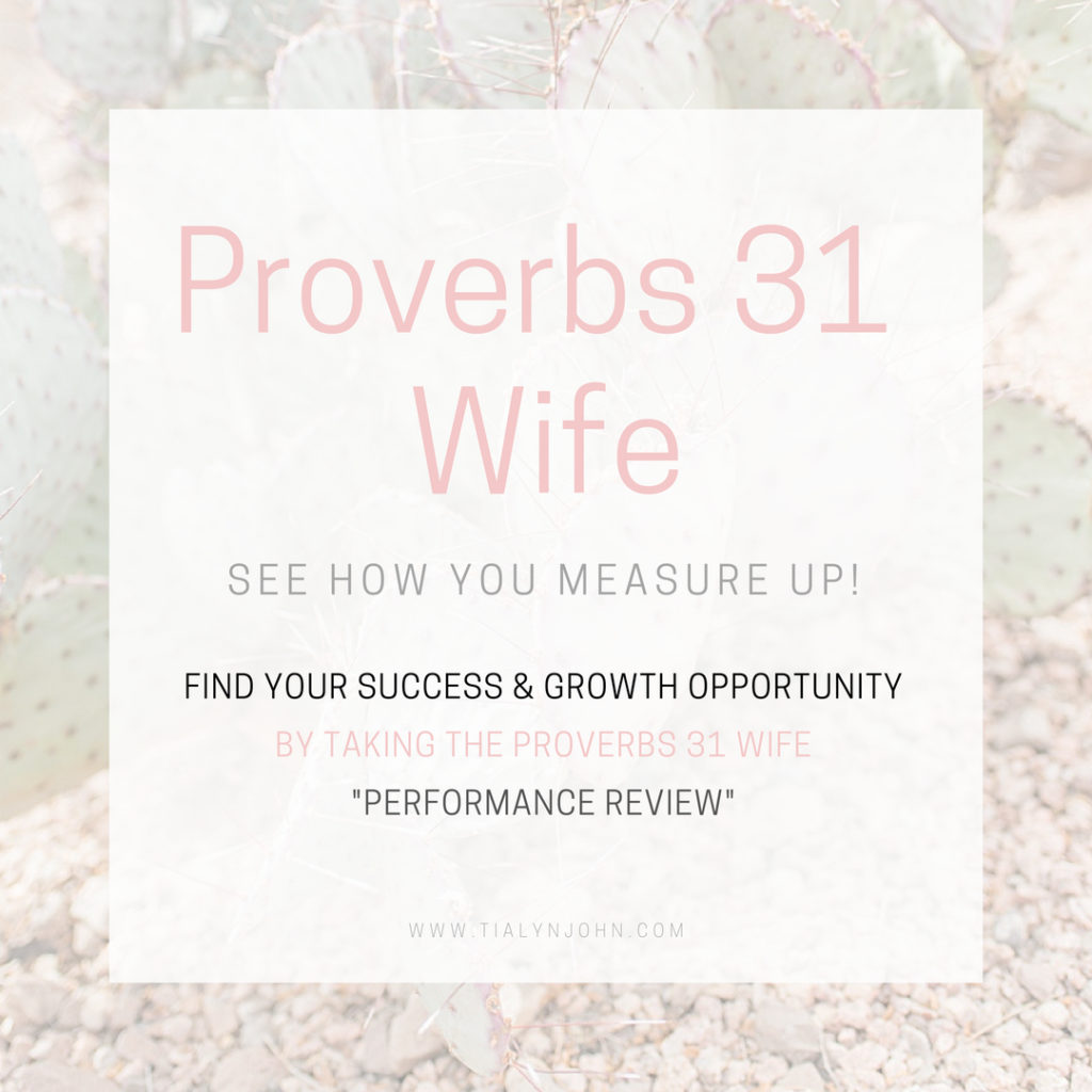 Proverbs 31 performance review questionnaire
