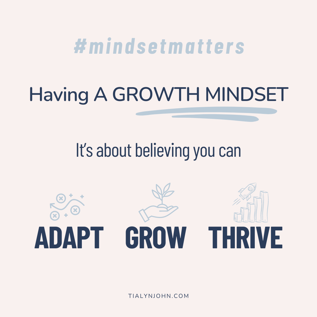 inspirational and motivational tip on growth mindset